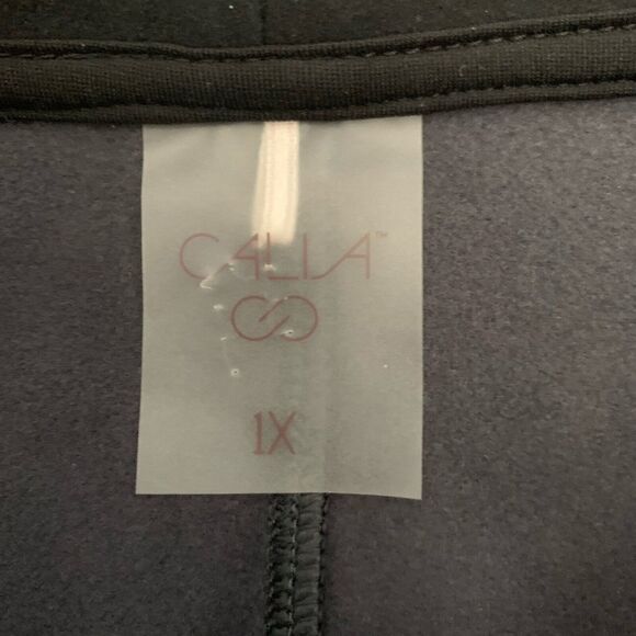 CALIA by Carrie Underwood Pullover Womens 1X Plus 1/4 Zip Gray Zip Pockets - Picture 2 of 7